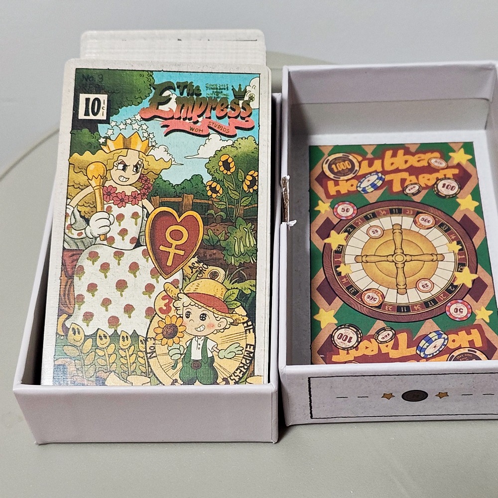 Tarot Deck With Guidebook - Baraja de Tarot Vintage Rubber Hose