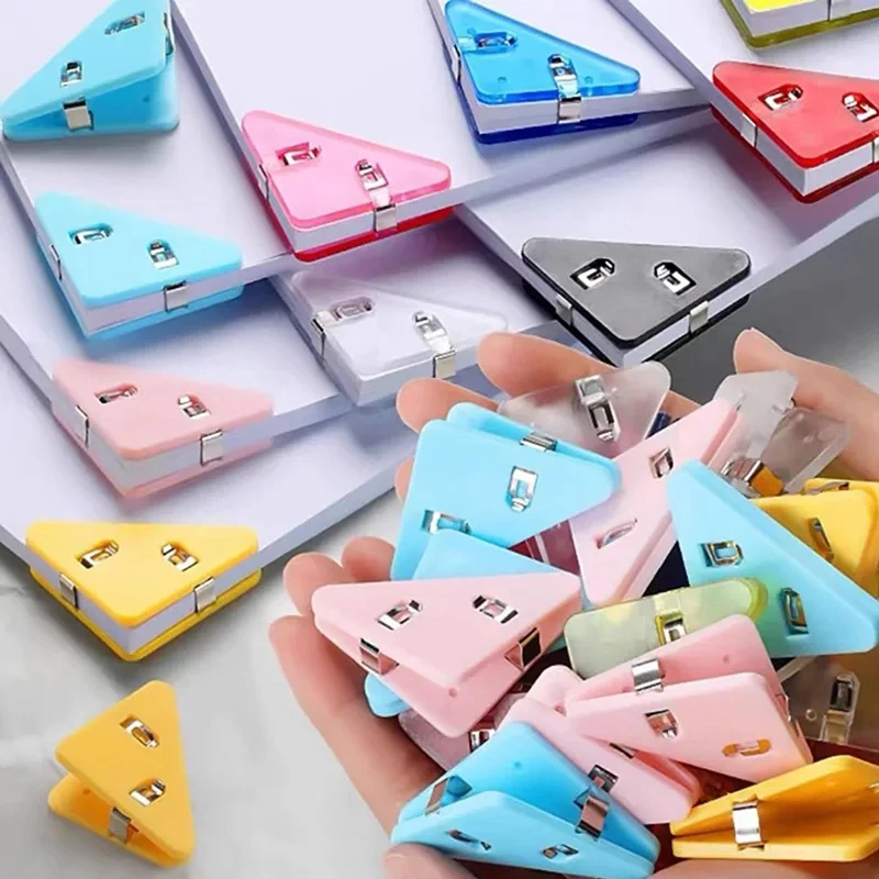 Stationery Books - Clips triangulares creativos, sujetapapeles, clips para
