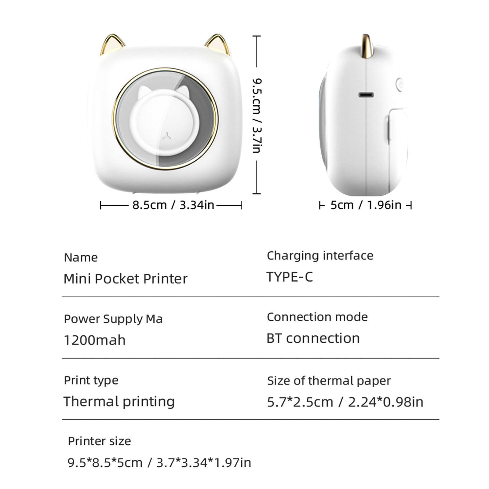 【Nuevo】C23 Impresora térmica p - Mini Pocket Thermal Printer Paper Roll reseña y precio