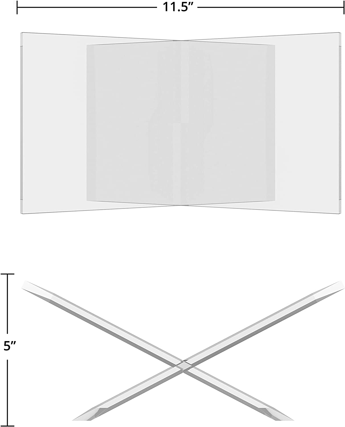 Expositor de Libros Abierto de - Clear Acrylic Book Stand Holder reseña y precio