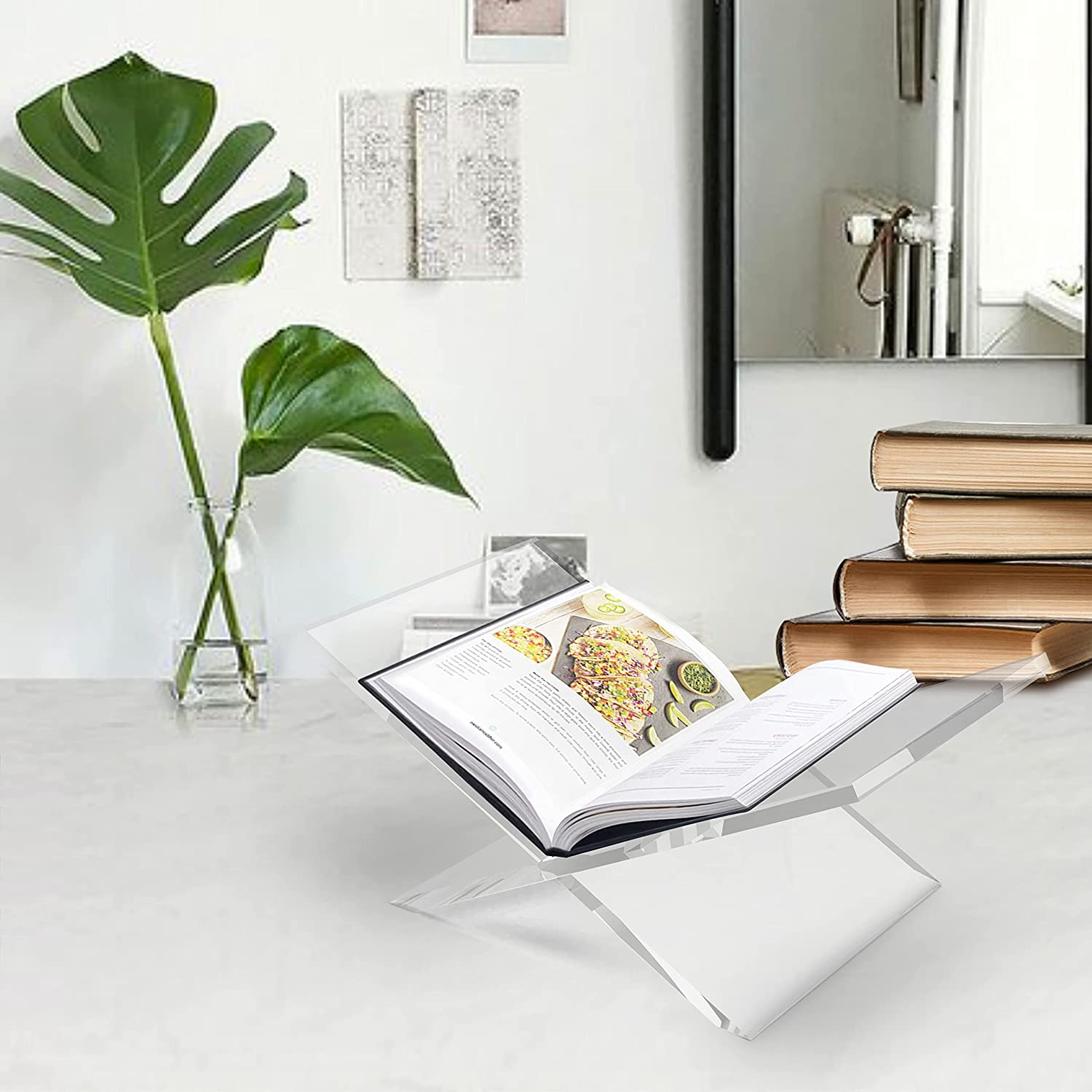 Expositor de Libros Abierto de - Clear Acrylic Book Stand Holder reseña y precio