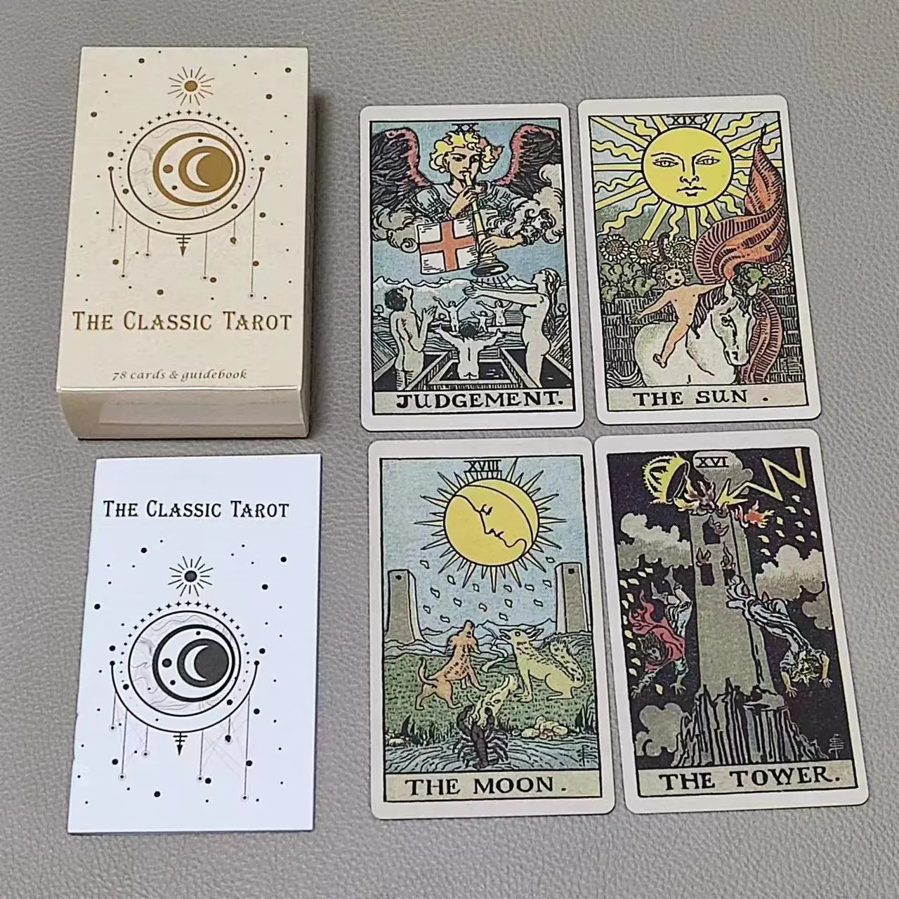 El Tarot clásico de 10,3x6cm,  - Tarot Deck With Guidebook reseña y precio