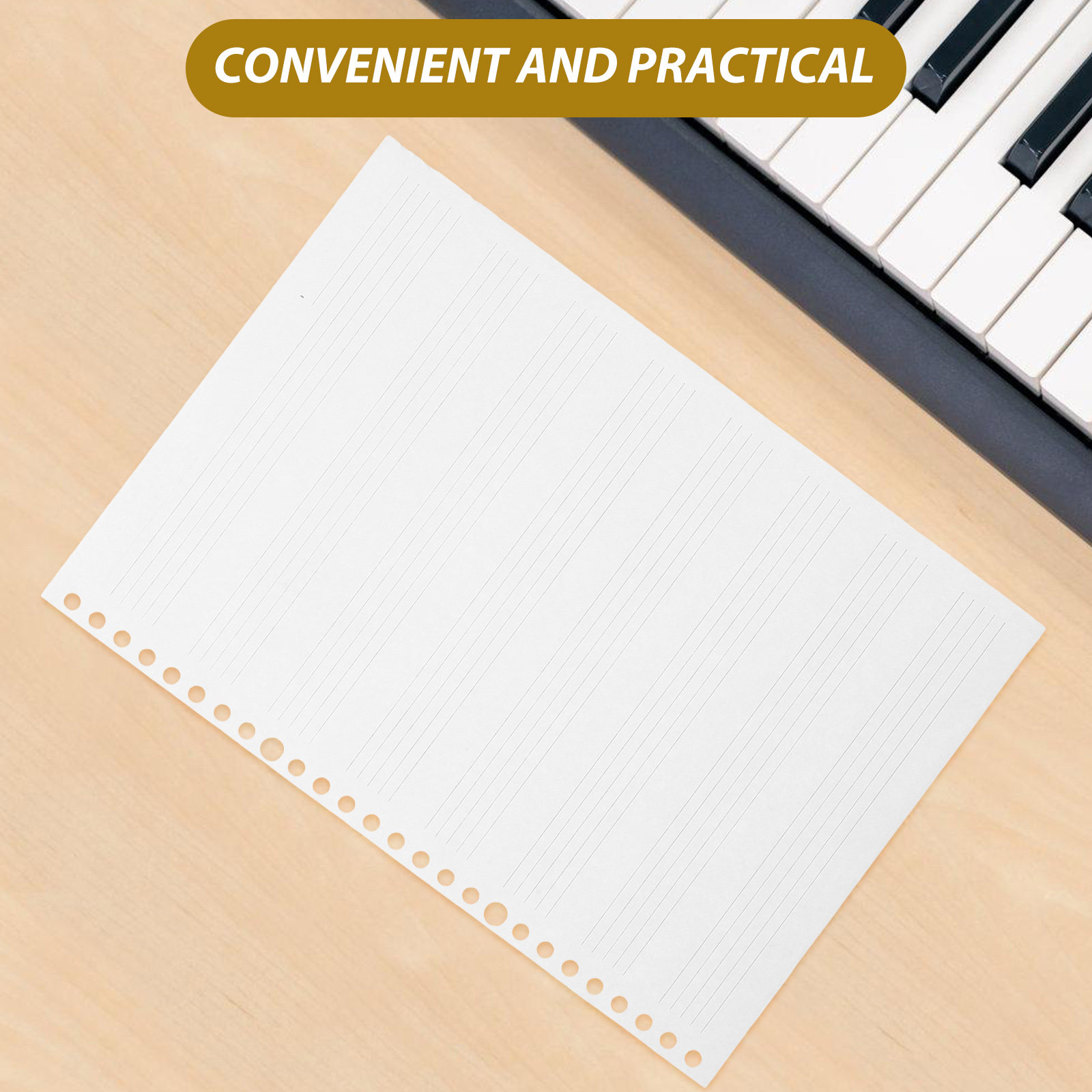 2 cuadernos de hojas sueltas,  - Blank Sheet Music Notebook reseña y precio